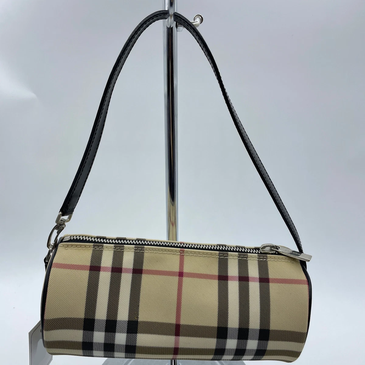 Burberry nova check barrel bag sale