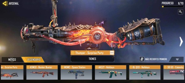 cuenta CODM pase de batalla S3(Phantom) al actual, 6arma legendaria, lotes épico