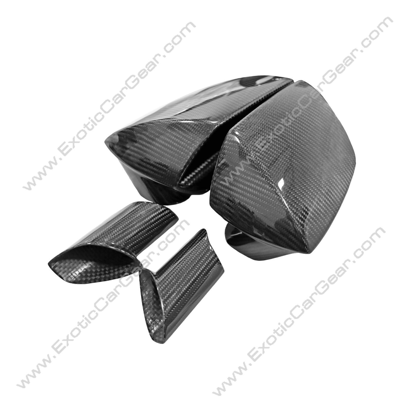 Lamborghini Aventador SVJ Carbon Fiber Mirror Housings