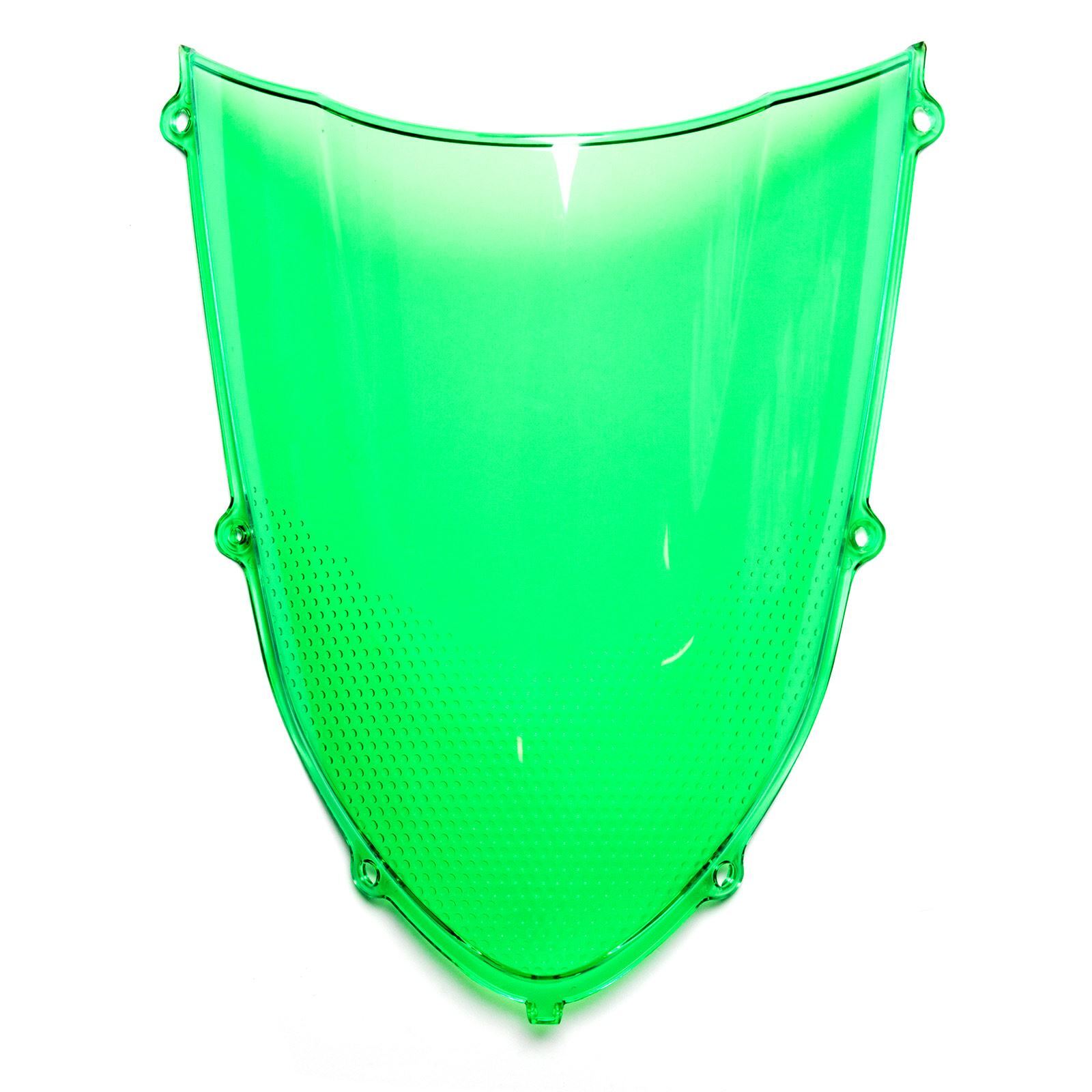 MPW Double Bubble Windshield Screen Green for Kawasaki ZX-10R Ninja 04-05