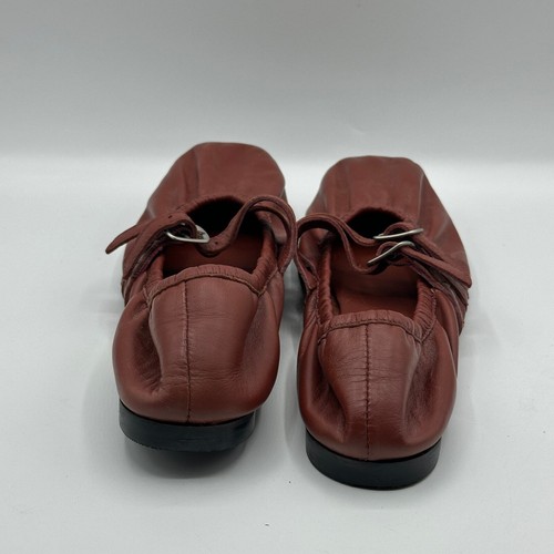 Free People Gemini Leder Mary Jane Riemchen Ballerinas rostrot - Bild 7 von 9