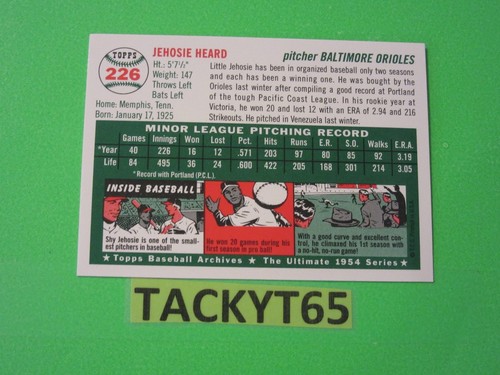 1994 TOPPS 1954 ARCHIVOS REIMPRESO VARIACIÓN DORADA TARJETA(S) ÚNICA(S) QUE ELIJAS - Imagen 234 de 256