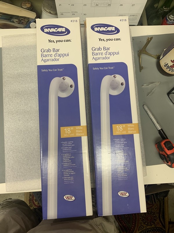 Firmgrip Grab Bars Length 18"