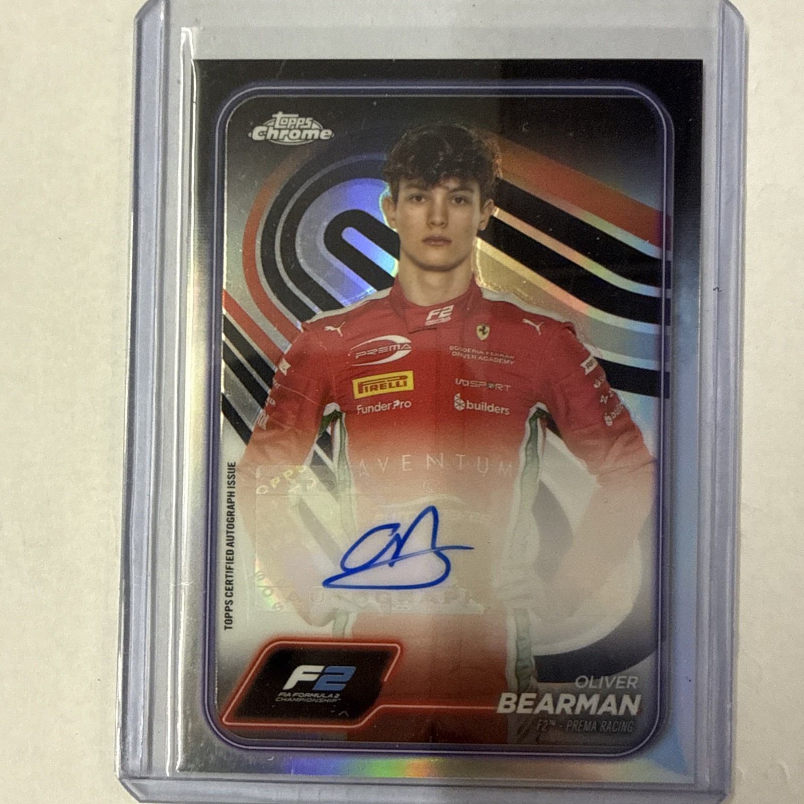 2024 Topps Chrome Formula 1 - Autographs Oliver Bearman #CAC-BEA (AU, RC)