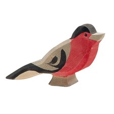 Ostheimer Dompfaff Vogel, Holzfigur, Holztiere 16804 - Neu - schnelle Lieferung