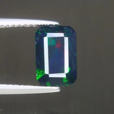 1.02 Cts_Inspiring !! 100 % Natural Multi-Color 3D Flash Welo Solid Black Opal