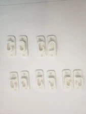 Hanger for 8mm dowel rod / closet rod hanger with screw holes - white