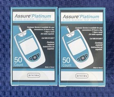 100 tiras reactivas de glucosa en sangre Assure Platinum (50+50) caducan 06/03/2027.