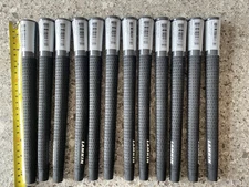 New! Lot Of 12! Lamkin Golf Grips Black Model: X10 Mid 58R (SKU: 101533)