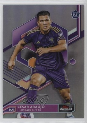 2023 Topps Finest MLS Refractor Cesar Araujo César Araújo #46 Rookie RC 10ba