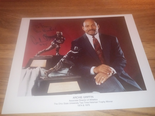 Archie Griffin--SIGNED--8x10 Double Heisman Color Photo--OSU--Ohio State Univers - Picture 1 of 4