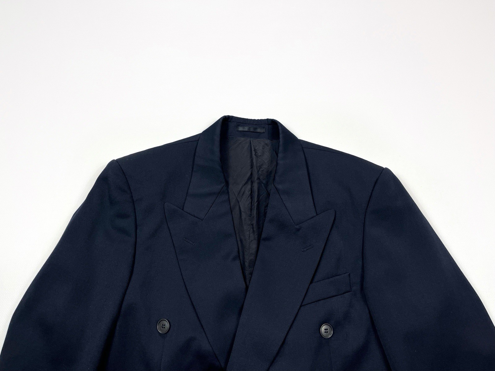 Cappotto blazer doppiopetto vintage Yves Saint Laurent maniche 3 4 anni 90 taglia R46