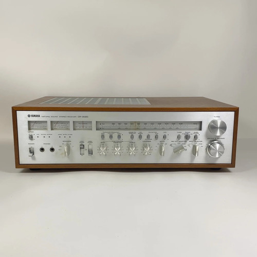 Yamaha CR-2020 Natural Sound Vintage Stereo Reciever 105W/Ch Silver Wood Japan