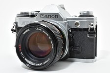 Near MINT Canon AE-1 35mm Film Camera Silver FD 50mm f/1.4 SSC Lens From Japan