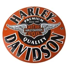 Vintage Harley-Davidson Motorcycles Sign - Porcelain Service Gas Pump Sign