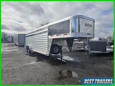 2025 Exiss Trailer 7X24' Aluminum Livestock Gooseneck Trailer  New