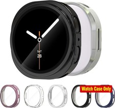 Wyngee 5-Pack Ultra-Thin Screen Protector Cases for Galaxy Watch 8 40mm, Shockpr