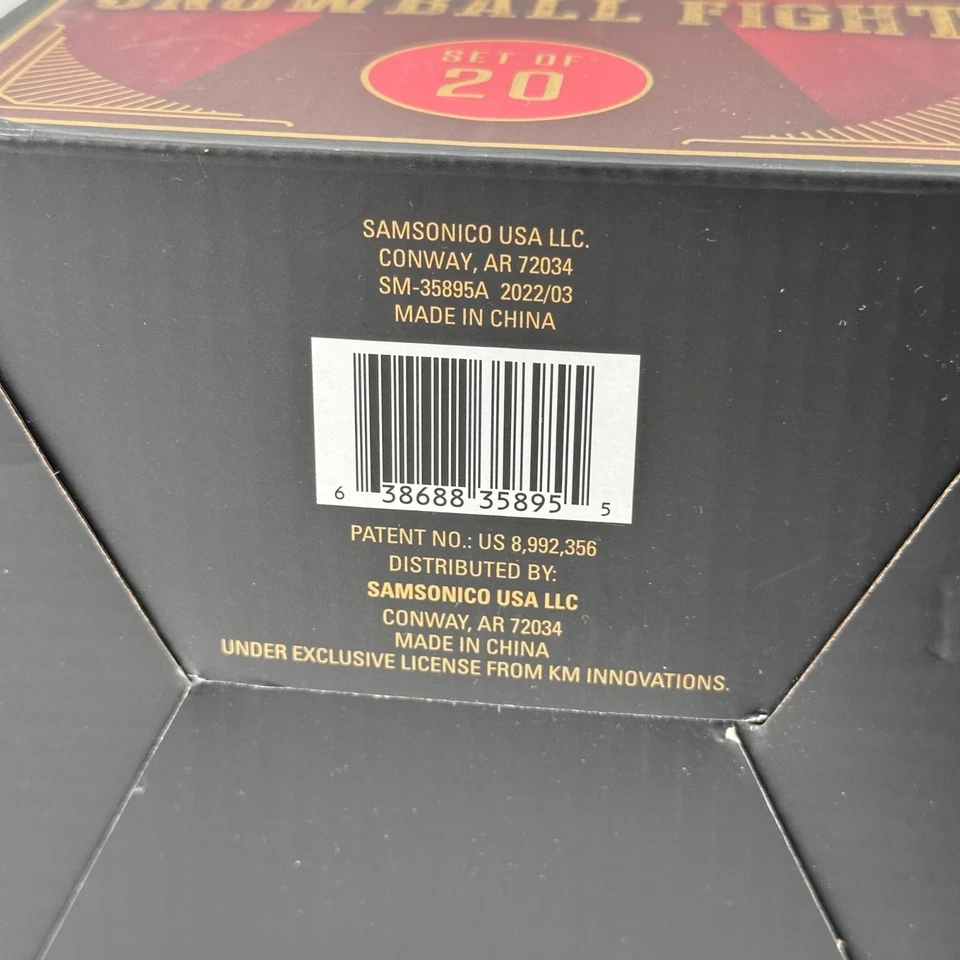 Indoor Snowball Fight Set Of 20 Soft Snowballs By Samsonico USA Winter Fun Balls - Image 4 of 4