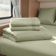 Hearth Harbor Hearth Harbor Short Queen Sheets For Rv Sage Green Rv Queen