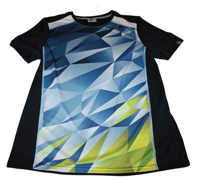 HERREN HEAD T-SHIRT TENNISSHIRT BLAU WEISS SCHWARZ MUSTER MEDLEY 811159 Gr. M