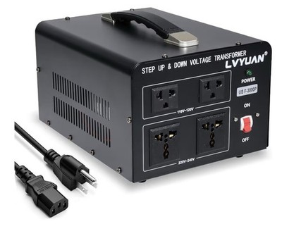 LVYUAN 3000 Watt Voltage Converter Transformer Heavy Duty Step Up/Down AC