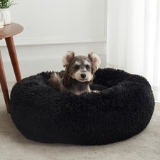WESTERN HOME WH Calming Anti-Anxiety Donut Dog  Cat Bed Warming Cozy Soft Ro...