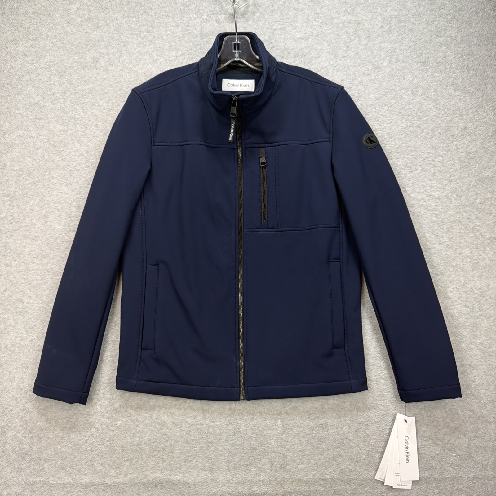 Calvin Klein Jacket Mens Small Navy Blue Infinite Stretch So