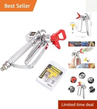 Effortless Painting with Airless Spray Gun - 517 Tip, 3600 PSI, Easy Clean