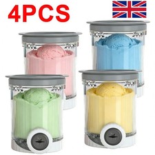 4X Creami Tubs for Ninja Swirl by CREAMi Soft Serve Ice Cream NC700 NC701 Maker*