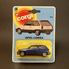 Rare Corgi Juniors 1982 Opel Corsa 163 Mint Boxed Vintage Die-cast Toy Car Blue