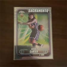 2024-25 Topps Chrome Rookie Devin Carter #134 Sacramento Kings Basketball