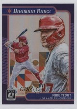2021 Panini Donruss Optic Diamond Kings Holo Prizm Mike Trout #14 13kt