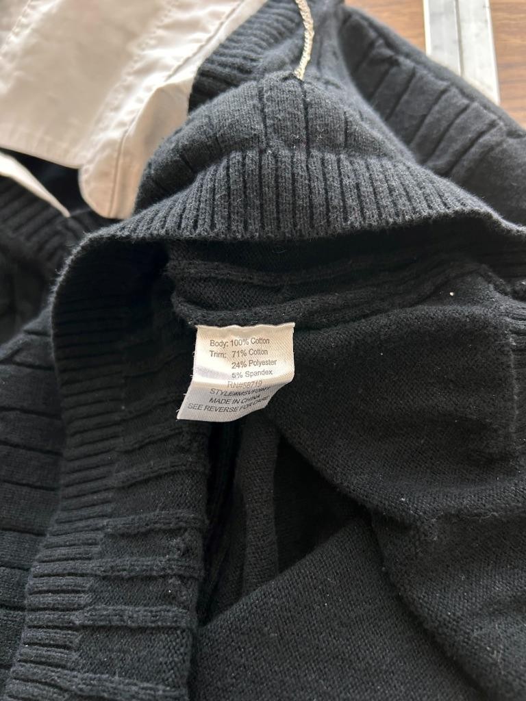 Notations sweater size L pullover long sleeve bla… - image 7