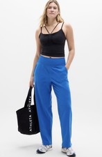 Athleta 4 S SMALL Brooklyn Mid Rise Ankle Pant, Breaker Blue Summer Pants NWT