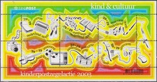 Mint stamps in miniature sheet Child and Culture 2003 from Netherlands  avdpz