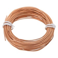 Bare Copper Ground Wire, 18 Gauge 50 Feet Solid Braided Copper Cables Electro...