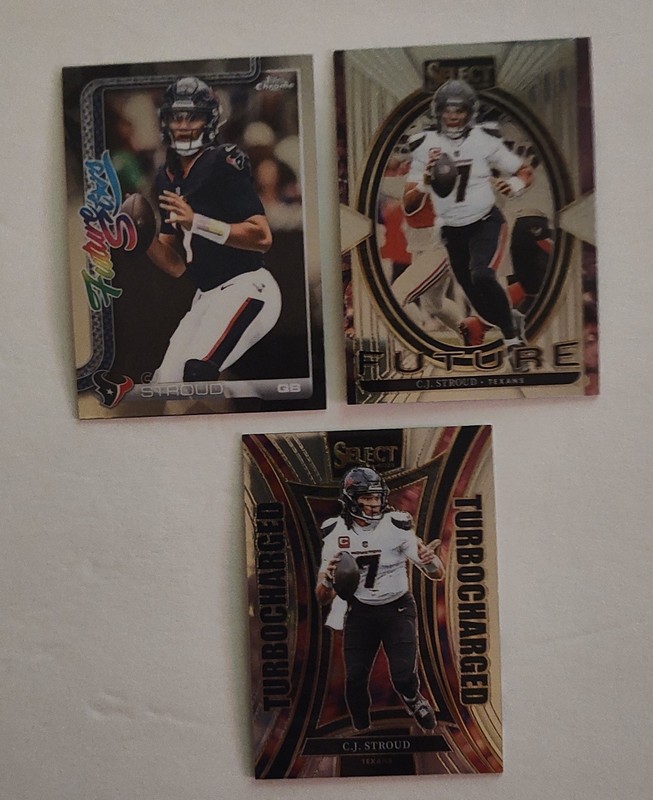 2024/25 "CJ Stroud" 3 Insert Card Lot "Houston Texans"