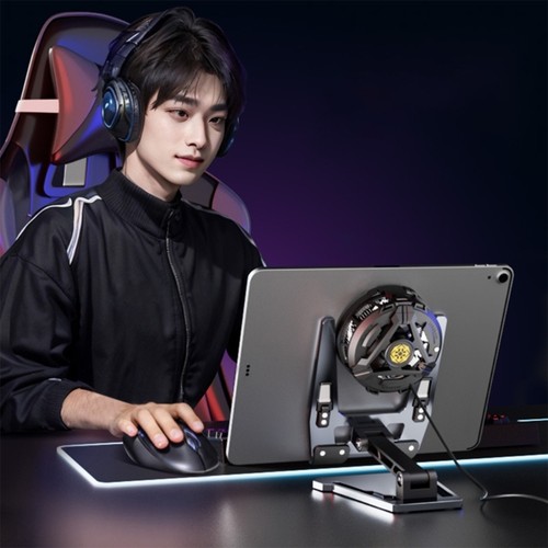 Space Saving Foldable Aluminum Stand Cooling System Support for Mobile Devices - Afbeelding 5 van 9