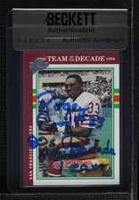 BAS 2004 Topps All-Time Fan Favorites Roger Craig #73 Seal of Authenticity 3c7