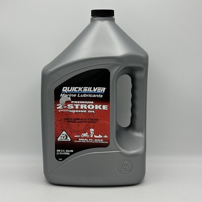 Quicksilver Premium TCW-3 2-Stroke Outboard Engine Oil - One Gallon