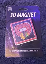 You The Fan Blackhawks Stadium 3-D Magnet NHL Hockey Souvenir