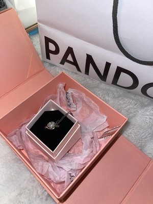 Authentic Pandora 14K Gold, 1.75ct Lab-Grown Diamond infinite ring, Brand New!!