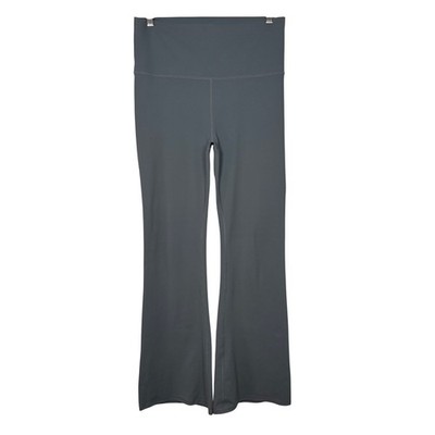 FABLETICS PureLux High Waist Kick Flare Leggings, Soft and Stretchy, Slate, L