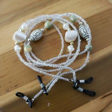 Eyeglass Chain Beaded 25 Glasses Holder Strap Reading Glasses Faux Pearl
