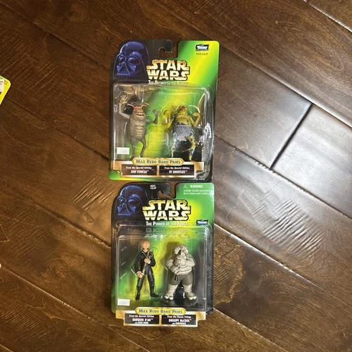 1998 Star Wars  Max Rebo Band Pairs Figures Lot 2 Pkgs POTF Sealed NEW 4 figures