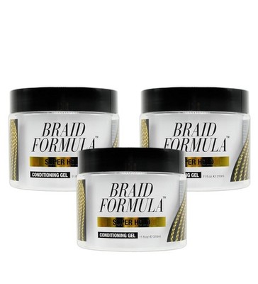 EBIN NEW YORK Braid Formula Conditioning Gel Super Hold 6.35oz Braid Gels, Lo...