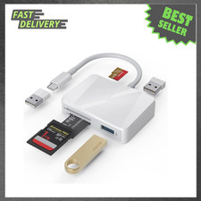 SD Card Reader 5 in 1 USB C USB Adapter with SD MicroSD MS Slots for iPhone