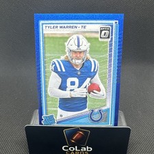 2025 Optic Tyler Warren Blue Glitter SSP RC Indianapolis Colts