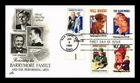 US COVER BARRYMORE FAMILY PERFORMING ARTS FIRST DAY ISSUE COMBO ARTCRAFT