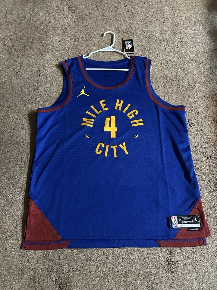 Camiseta deportiva Nike Denver Nuggets Russell Westbrook para hombre XXL 56 nueva con etiquetas Foto 4 de 4